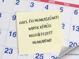 2025. évi munkaszüneti napok körüli megváltozott munkarend